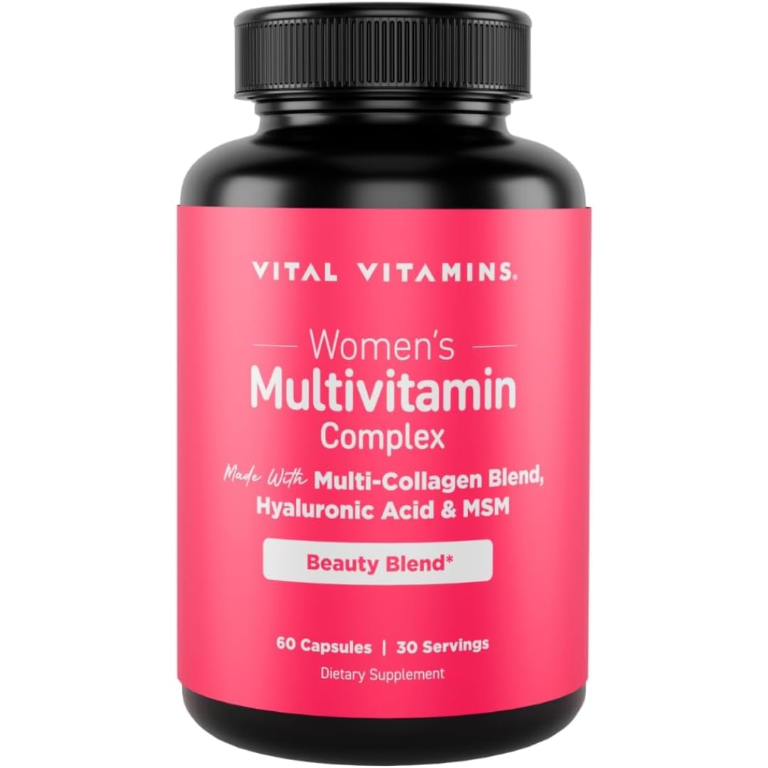 Vital Vitamins Men's Multivitamin Complex - Made with Essential Amino Acids & Maca Root - with Vitamin A, C, E, B6, B12, D3 & Male Performance Blend - Daily Mens Multivitamin - 60 Capsule