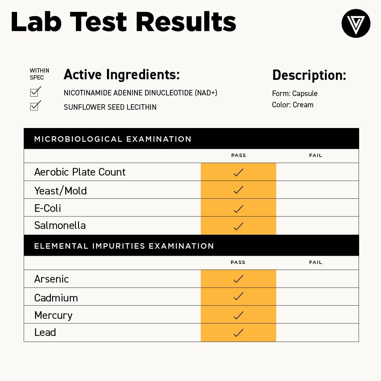 Vital Vitamins NAD Supplement - NAD+ (Nicotinamide Adenine Dinucleotide) for Men & Women - Made with Liposomal Delivery - Cellular Anti-Aging Support, Energy, Focus - 30-Day Supply