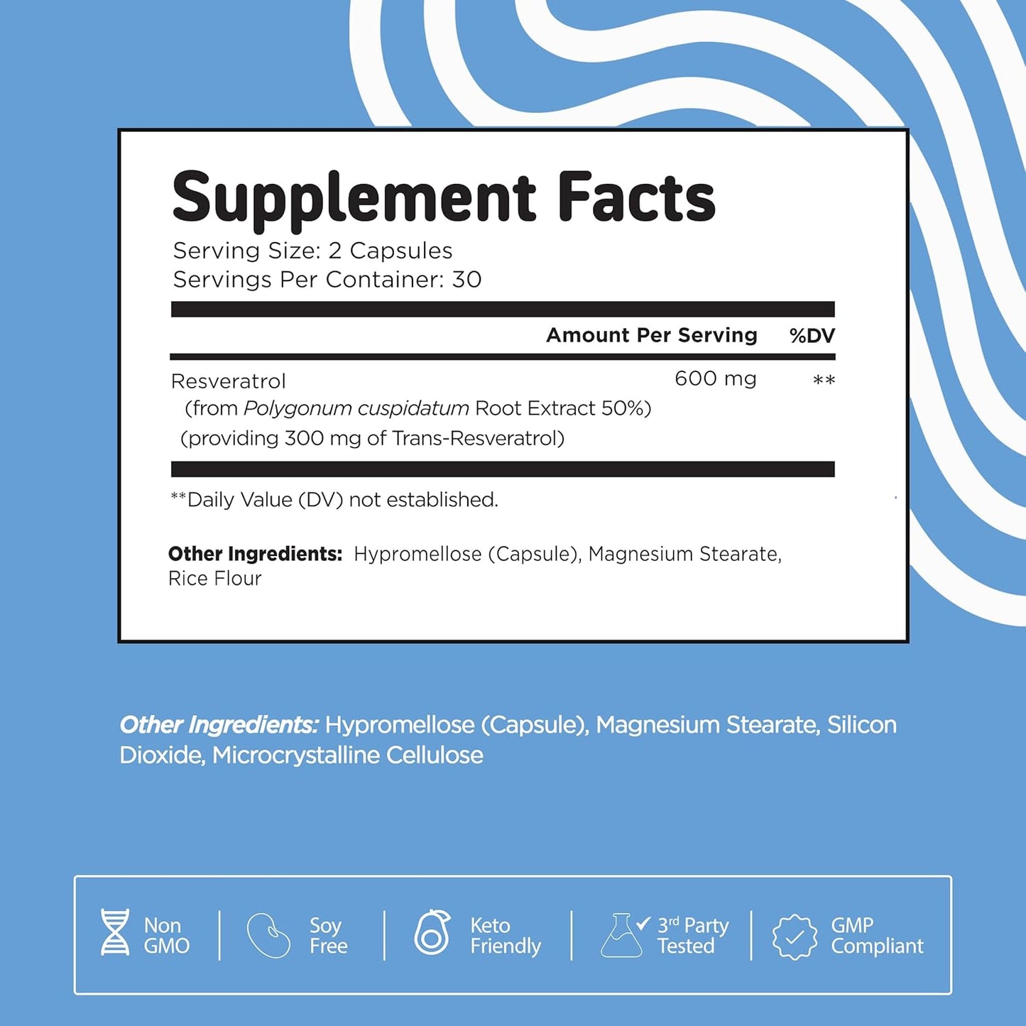 Vital Vitamins Resveratrol Capsules + Glutathione Capsules