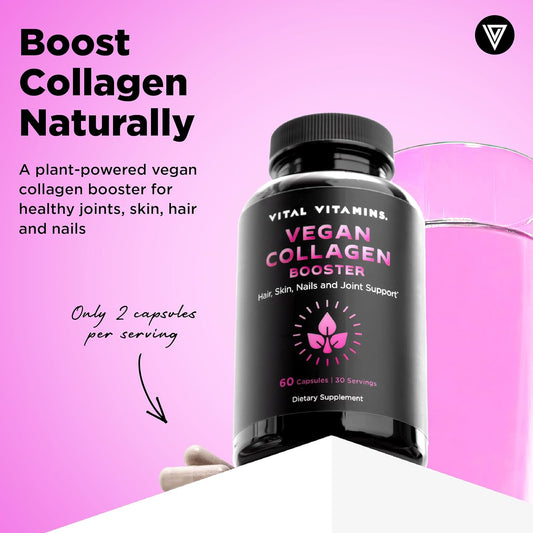 Vital Vitamins Vegan Collagen Booster + Glutathione Capsules