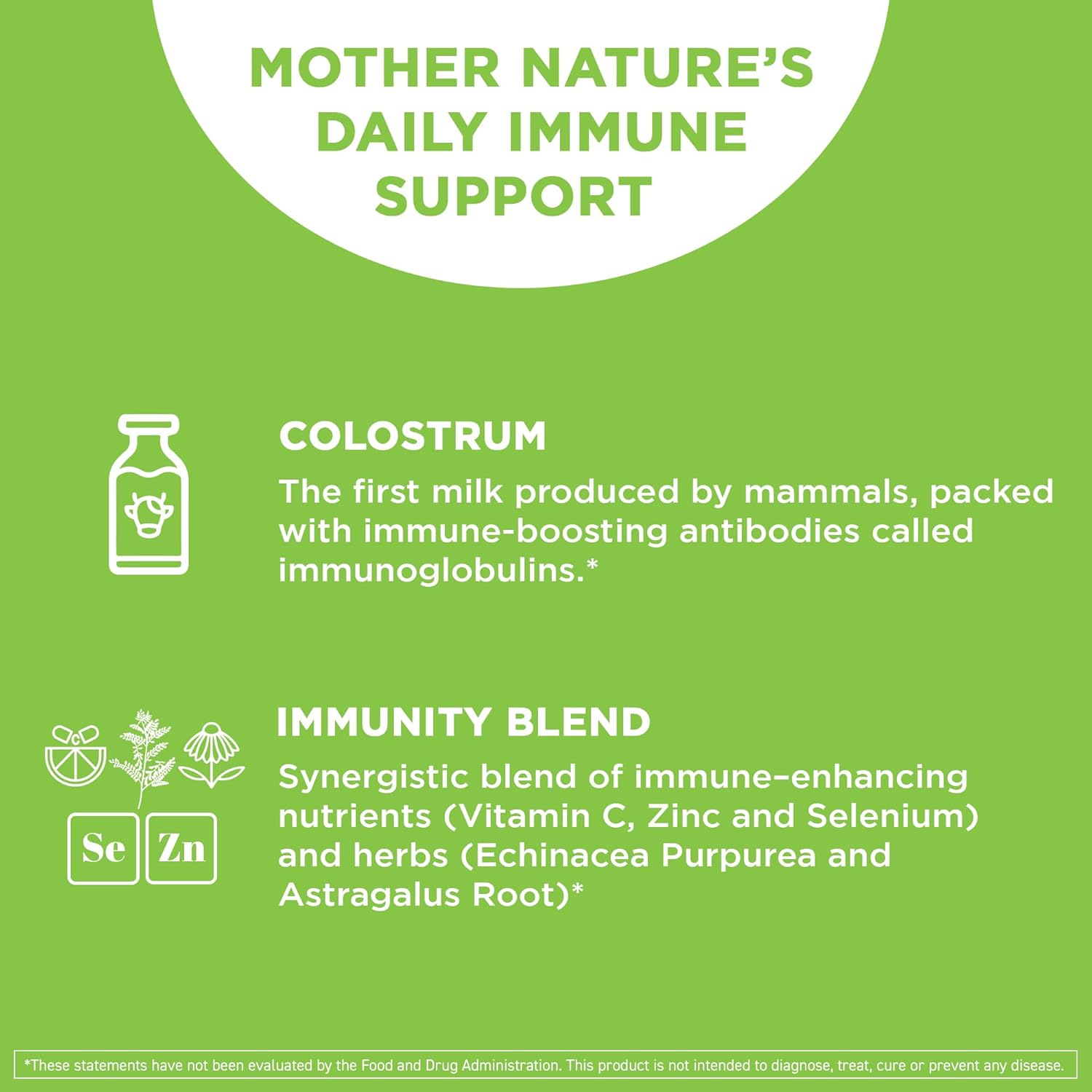 Vital Vitamins Colostrum Supplement - Vitamin C, Zinc, & Selenium - from First Milking - Standardized to Contain 10% IgG Immunoglobulins - Grass-Fed American Cows - 60 Capsules